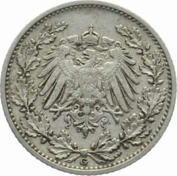 Kaiserreich 1/2 Mark 1905 G